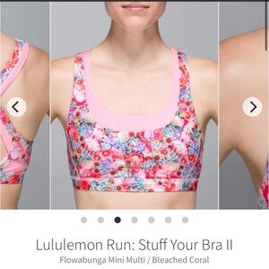 Lululemon Run: Stuff Your Bra II Size 6
